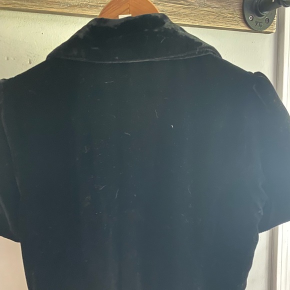 Boss B Black short sleeve velvet blazer - Picture 2 of 3